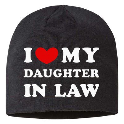 I Love My Daughter In Law Sustainable Beanie