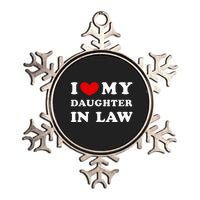 I Love My Daughter In Law Metallic Star Ornament