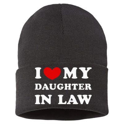 I Love My Daughter In Law Sustainable Knit Beanie