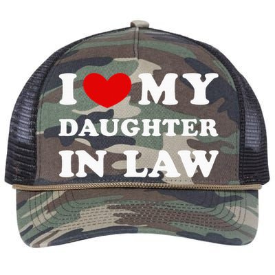 I Love My Daughter In Law Retro Rope Trucker Hat Cap