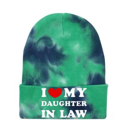 I Love My Daughter In Law Tie Dye 12in Knit Beanie