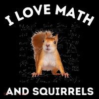 I Love Math And Squirrels Squirrel Lover Algebra Teacher Sustainable Bucket Hat