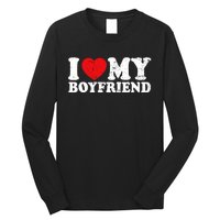 I Love My Boyfriend I Heart My Boyfriend Bf Long Sleeve Shirt