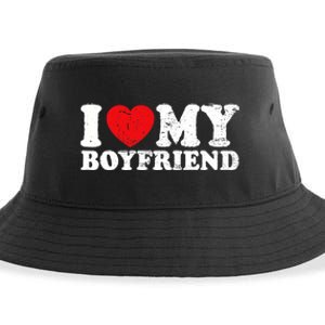 I Love My Boyfriend I Heart My Boyfriend Bf Sustainable Bucket Hat