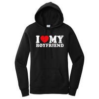 I Love My Boyfriend I Heart My Boyfriend Bf Women's Pullover Hoodie