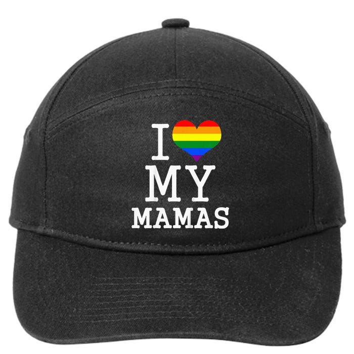 I Love My Mamas Mothers Day 7-Panel Snapback Hat