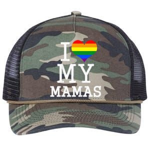 I Love My Mamas Mothers Day Retro Rope Trucker Hat Cap