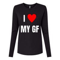 I Love My GF Girlfriend Heart Womens Cotton Relaxed Long Sleeve T-Shirt