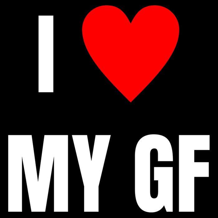 I Love My GF Girlfriend Heart Impact Tech Backpack