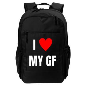 I Love My GF Girlfriend Heart Daily Commute Backpack