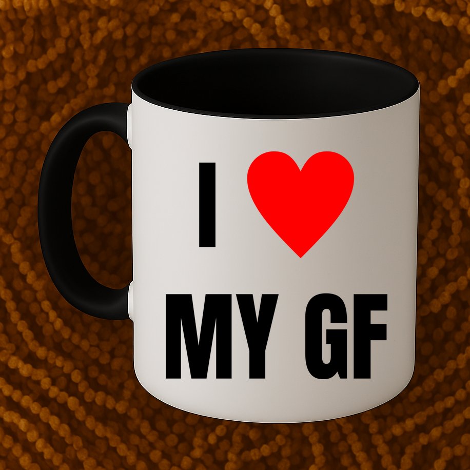 I Love My GF Girlfriend Heart Mug