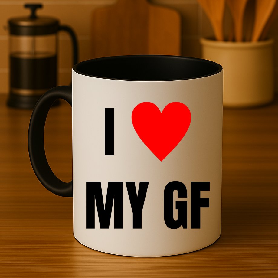I Love My GF Girlfriend Heart Mug