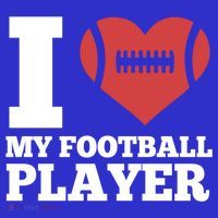 I Love My Football Player For Football Dad Or Mom Gift Baby Bodysuit