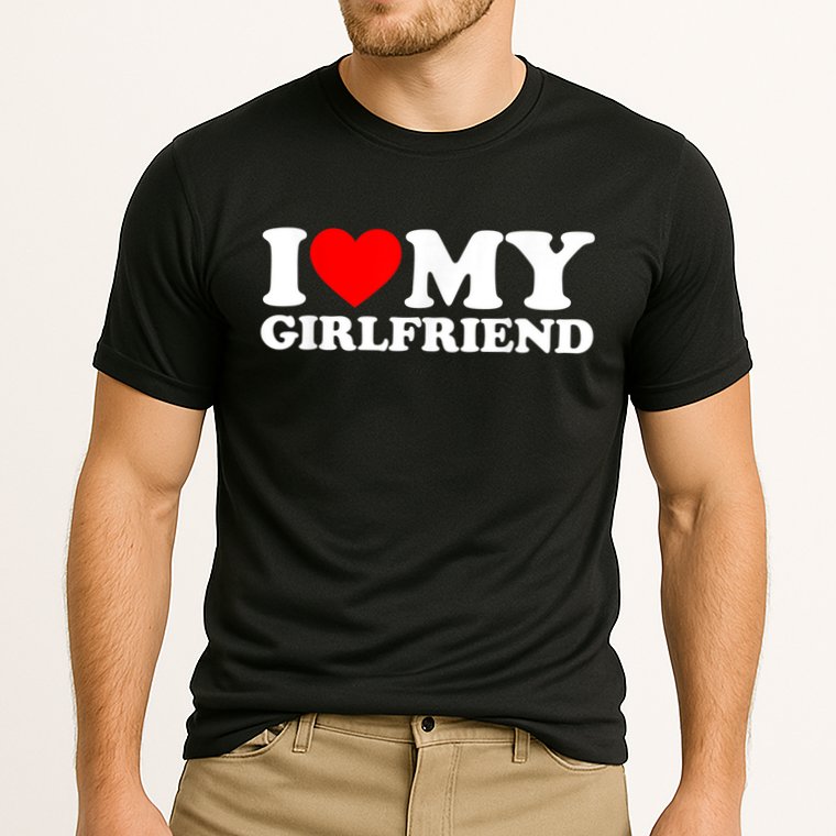 I Love My Girlfriend I Heart My Girlfriend GF Cooling Performance Crew T-Shirt