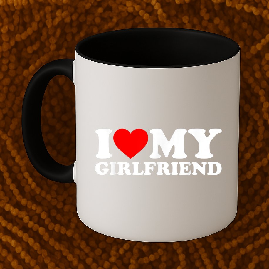 I Love My Girlfriend I Heart My Girlfriend GF Mug