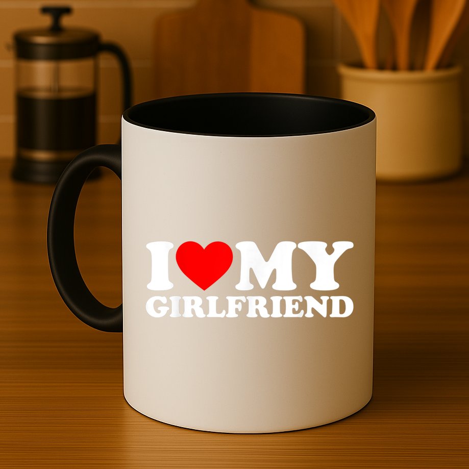 I Love My Girlfriend I Heart My Girlfriend GF Mug