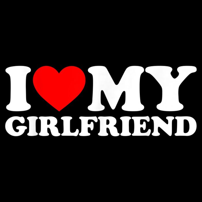 I Love My Girlfriend I Heart My Girlfriend GF Drawstring Bag