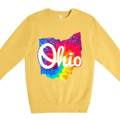 I Love My Ohio Home Script Ohio Premium Crewneck Sweatshirt