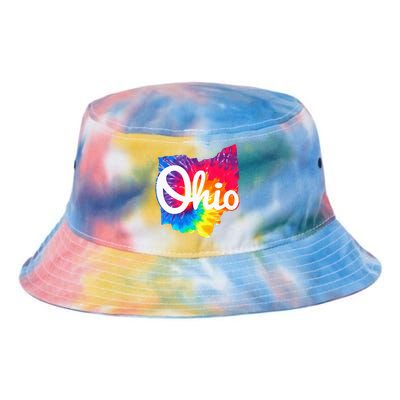 I Love My Ohio Home Script Ohio Tie Dye Newport Bucket Hat