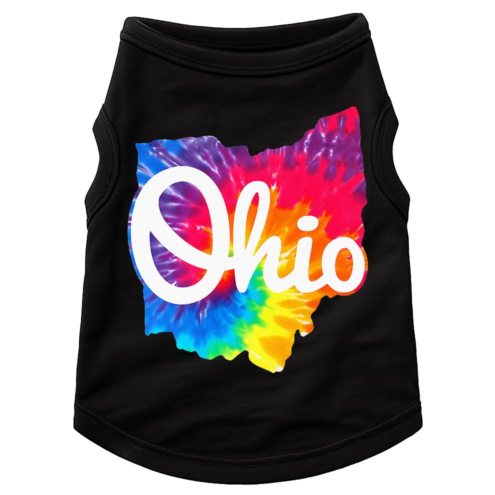 I Love My Ohio Home Script Ohio Doggie Tank