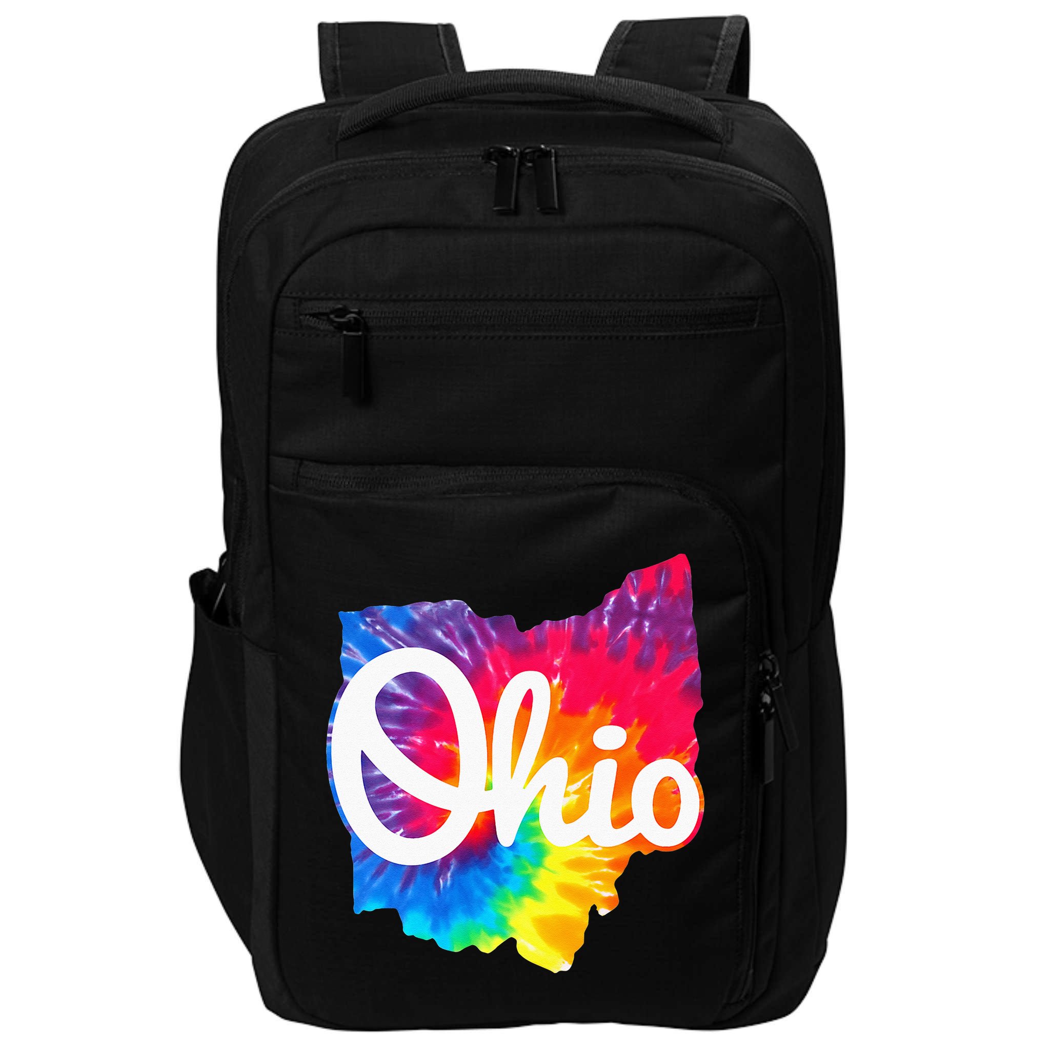 I Love My Ohio Home Script Ohio Impact Tech Backpack
