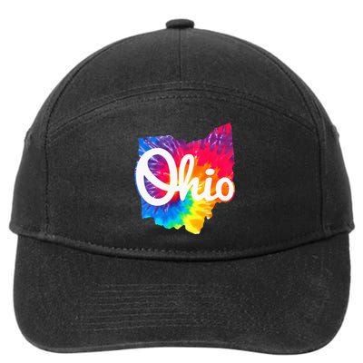 I Love My Ohio Home Script Ohio 7-Panel Snapback Hat