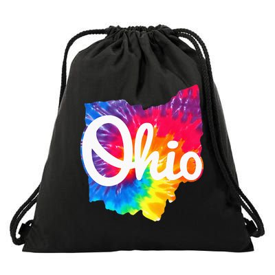 I Love My Ohio Home Script Ohio Drawstring Bag