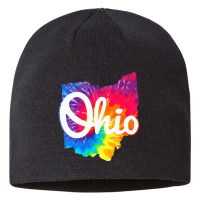 I Love My Ohio Home Script Ohio Sustainable Beanie