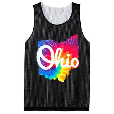 I Love My Ohio Home Script Ohio Mesh Reversible Basketball Jersey Tank