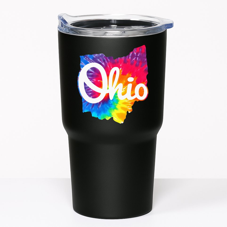 I Love My Ohio Home Script Ohio Tumbler