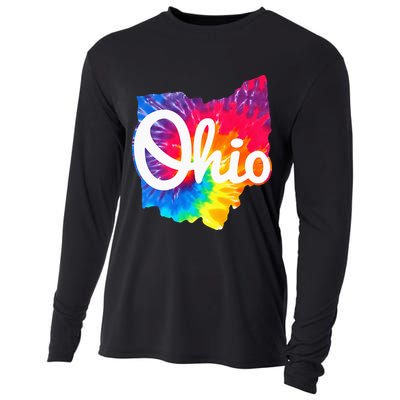 I Love My Ohio Home Script Ohio Cooling Performance Long Sleeve Crew