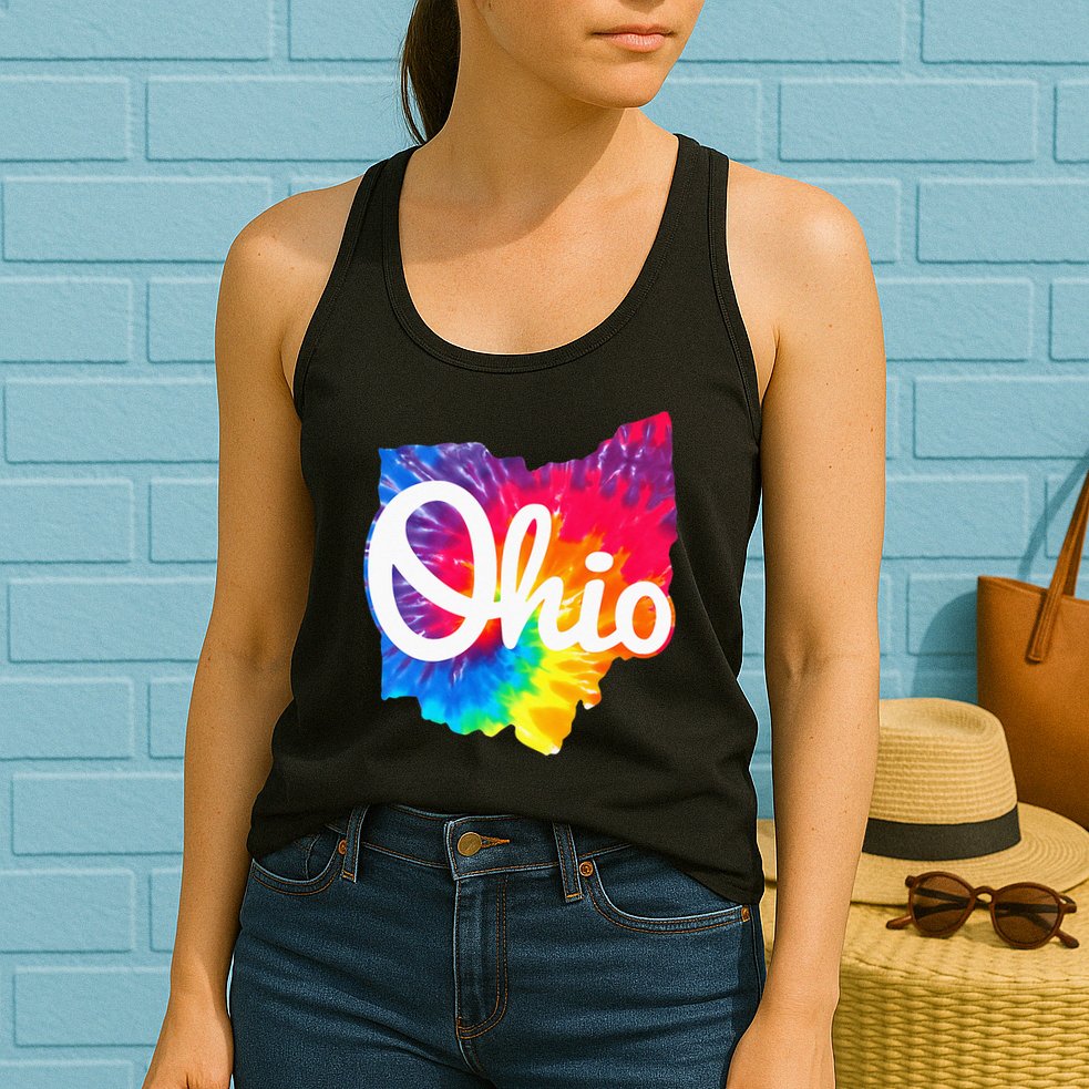 I Love My Ohio Home Script Ohio Womens Tank Top