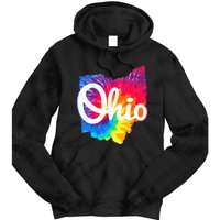 I Love My Ohio Home Script Ohio Tie Dye Hoodie