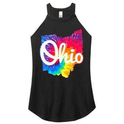 I Love My Ohio Home Script Ohio Women's Perfect Tri Rocker Tank