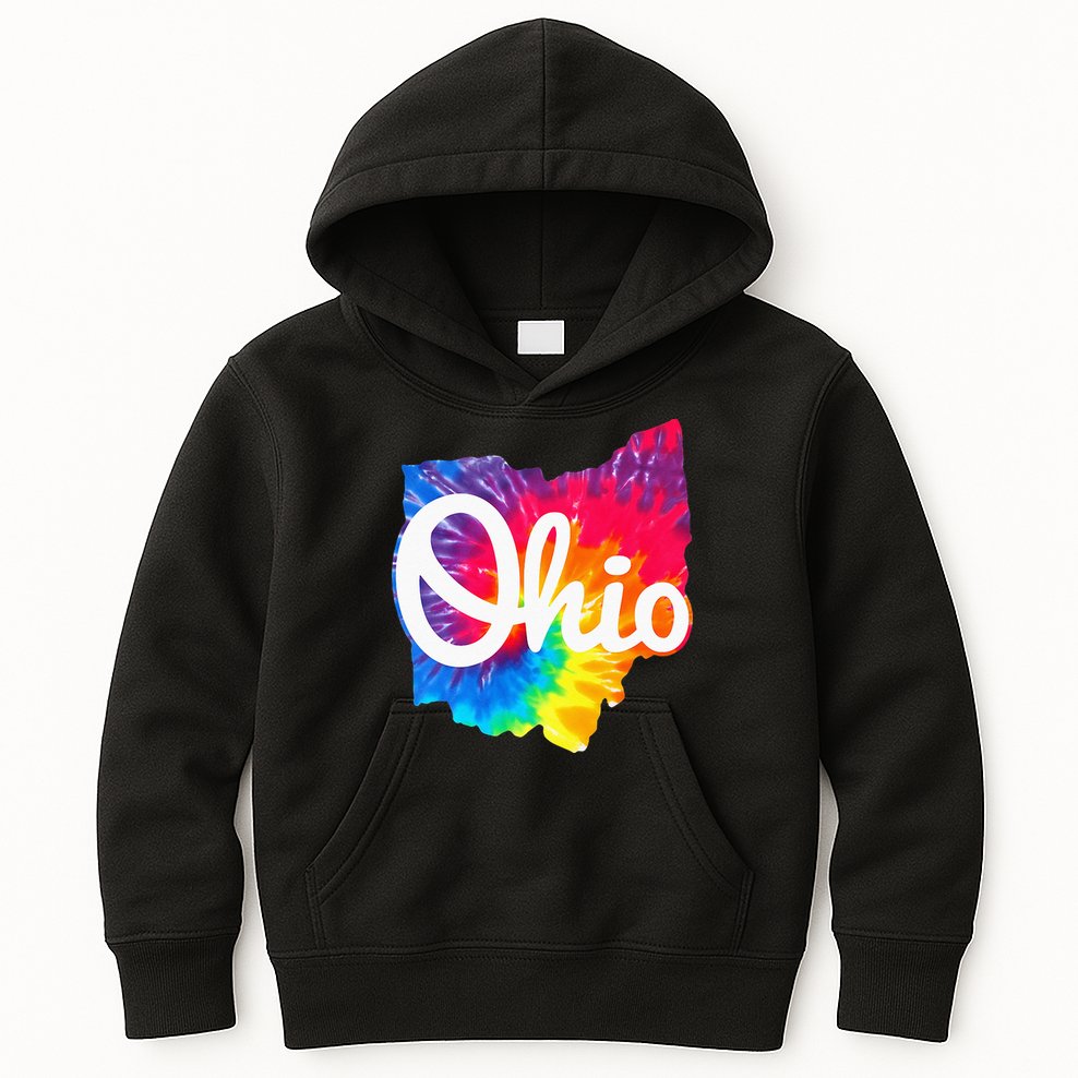 I Love My Ohio Home Script Ohio Kids Hoodie