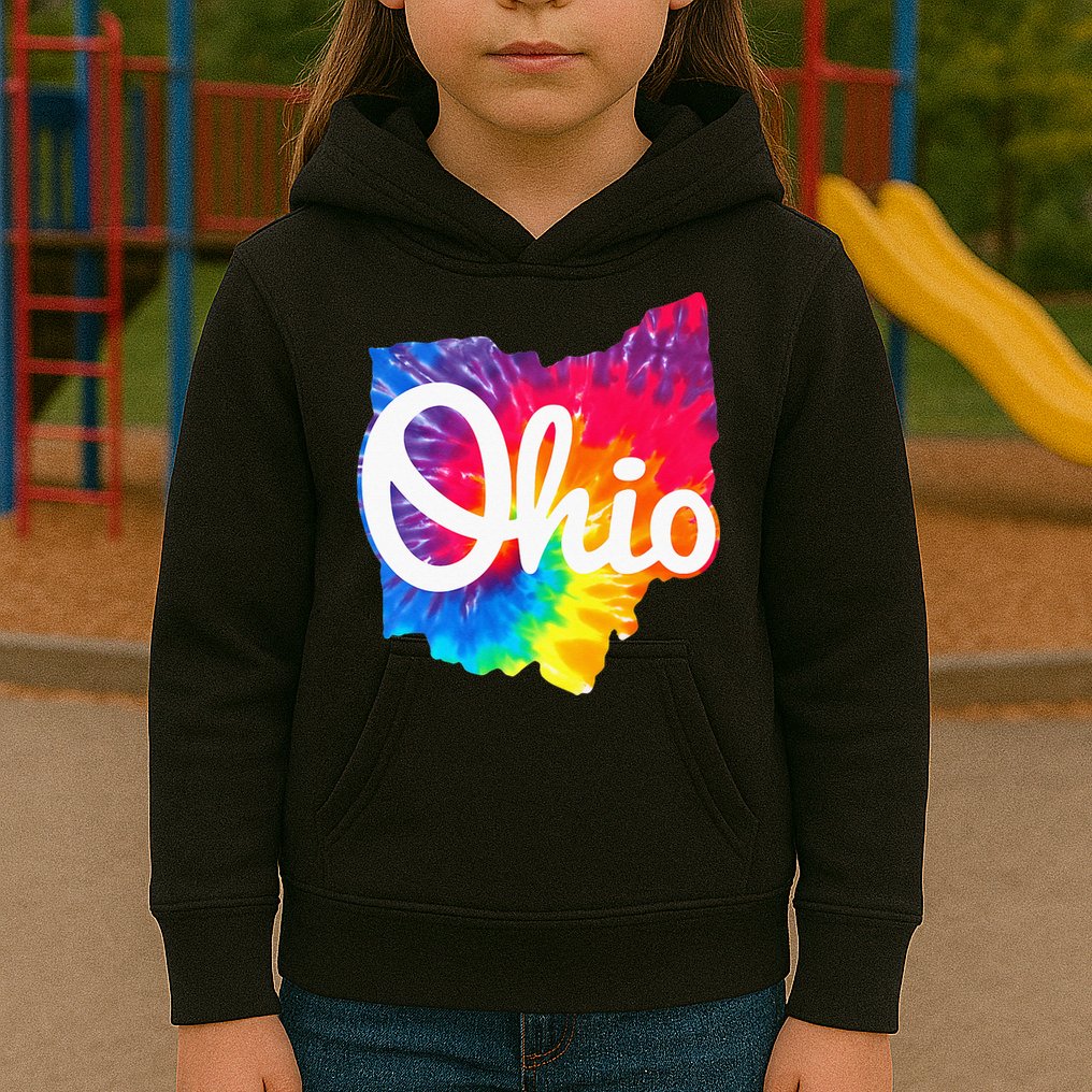 I Love My Ohio Home Script Ohio Kids Hoodie