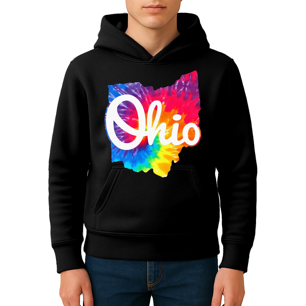 I Love My Ohio Home Script Ohio Kids Hoodie