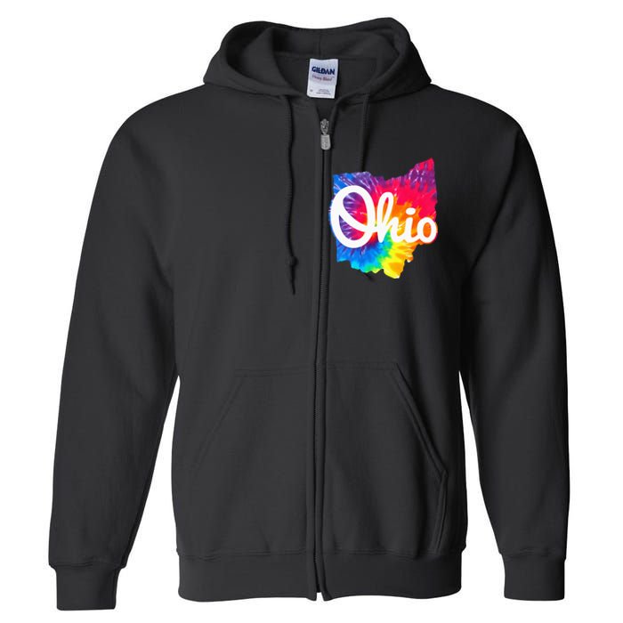 I Love My Ohio Home Script Ohio Full Zip Hoodie