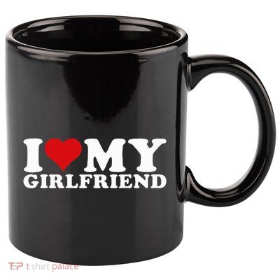 I Love My Girlfriend Gf I Heart My Girlfriend  11oz C Handle Ceramic Mug