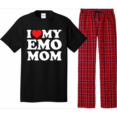 I Love My Emo Mom Cool Gift Pajama Set