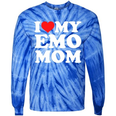 I Love My Emo Mom Cool Gift Tie-Dye Long Sleeve Shirt