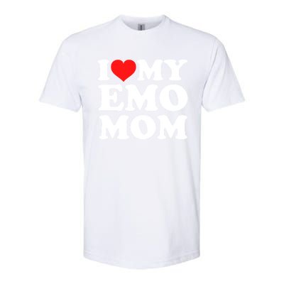 I Love My Emo Mom Cool Gift Softstyle CVC T-Shirt