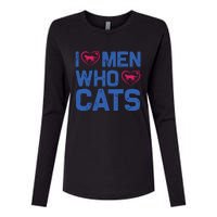 I Love Man Who Love Cats Womens Cotton Relaxed Long Sleeve T-Shirt