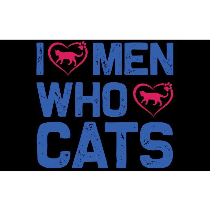 I Love Man Who Love Cats Bumper Sticker