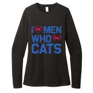 I Love Man Who Love Cats Womens CVC Long Sleeve Shirt