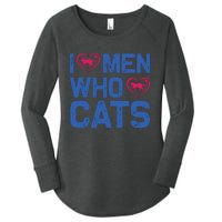 I Love Man Who Love Cats Women's Perfect Tri Tunic Long Sleeve Shirt