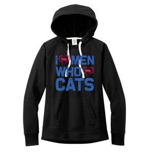 I Love Man Who Love Cats Women's Fleece Hoodie