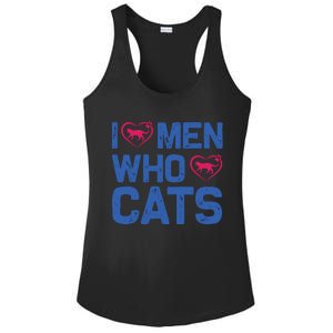 I Love Man Who Love Cats Ladies PosiCharge Competitor Racerback Tank