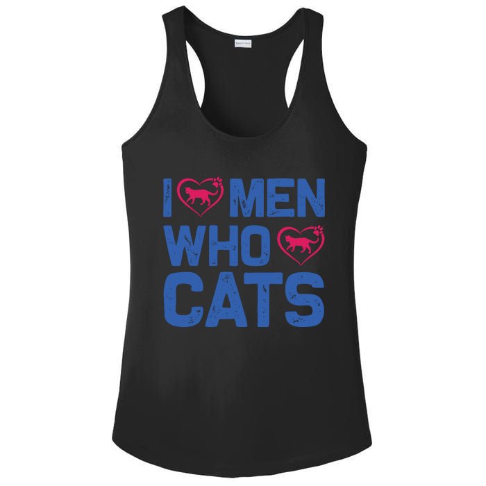 I Love Man Who Love Cats Ladies PosiCharge Competitor Racerback Tank