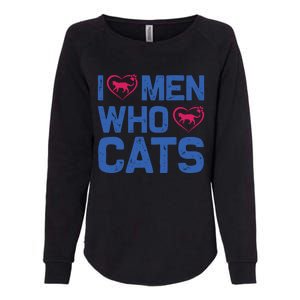 I Love Man Who Love Cats Womens California Wash Sweatshirt